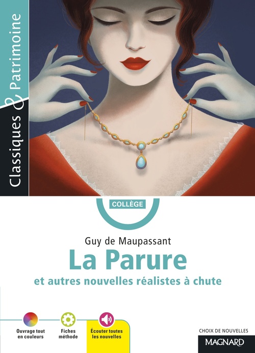Couverture ebook de La Parure et autres nouvelles réalistes à chute, de Guy de Maupassant