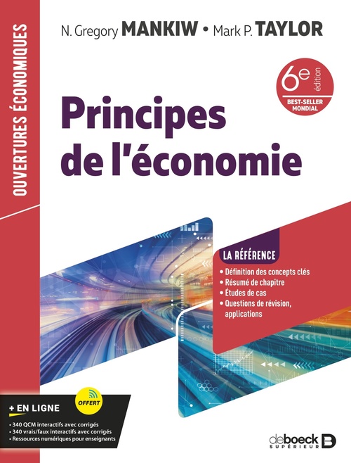 ebook cover of Principes de l'économie, by N. Gregory Mankiw, Mark P. Taylor