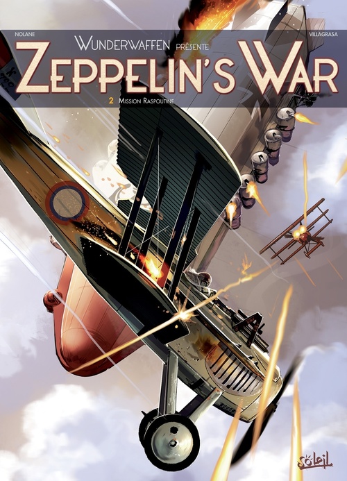 Couverture ebook de Wunderwaffen présente Zeppelin's war T02 - Mission Raspoutine, de Richard D. Nolane