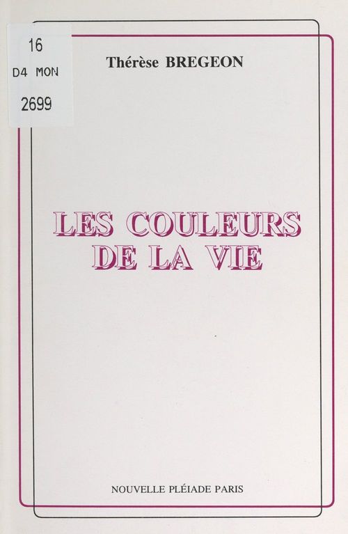 ebook cover of Les couleurs de la vie, by Therese Bregeon