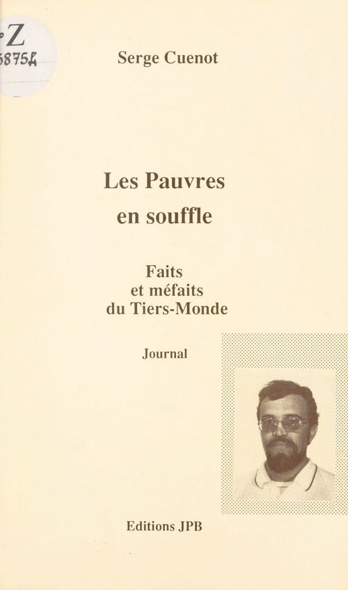 Couverture ebook de Les pauvres en souffle, de Serge Cuenot