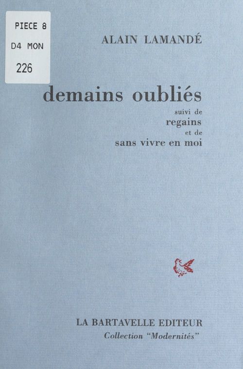 Couverture ebook de Demains oubliés, de Alain Lamande