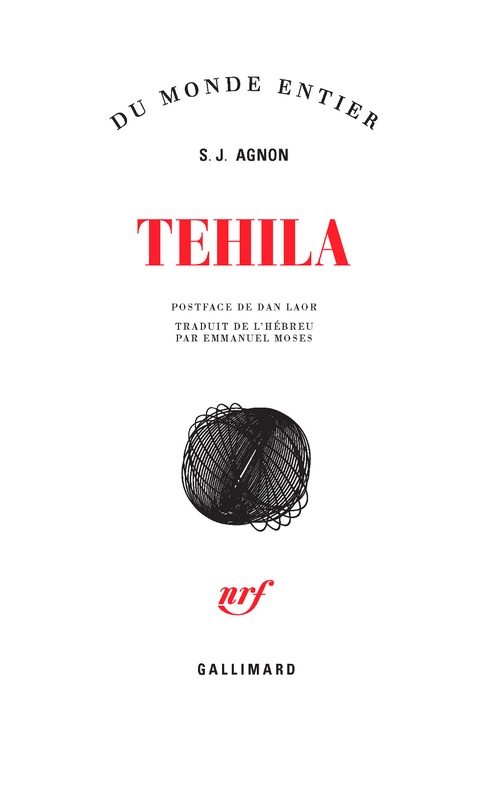 Couverture ebook de Tehila, de Samuel-Joseph Agnon