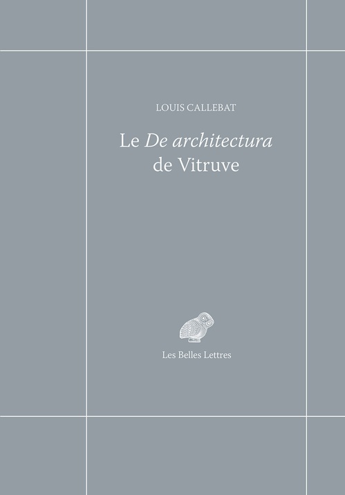 ebook cover of Le De Architectura de Vitruve, by Callebat? Louis