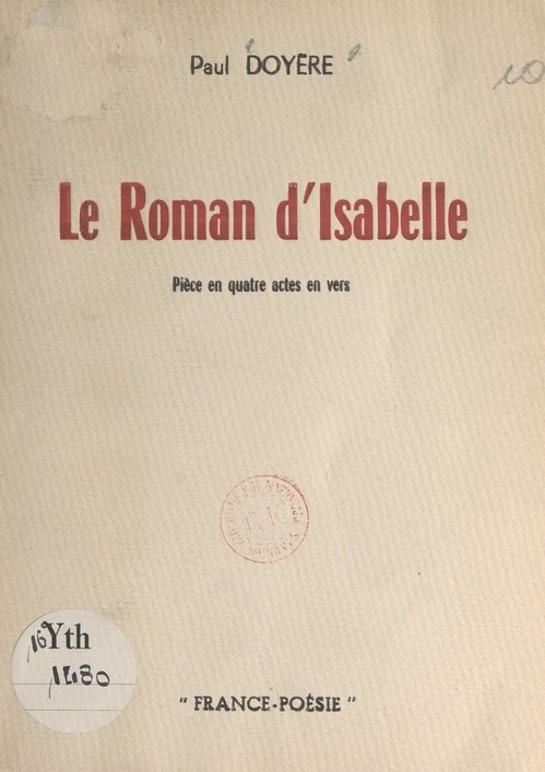 Couverture ebook de Le roman d'Isabelle, de Paul Doyere