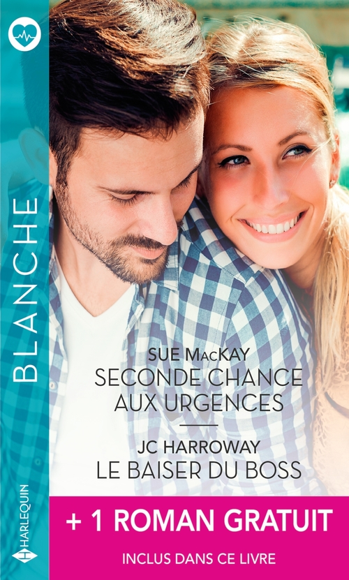 ebook cover of Seconde chance aux urgences - Le baiser du boss + 1 roman gratuit, by Sue MacKay, JC Harroway, Jacqueline Diamond
