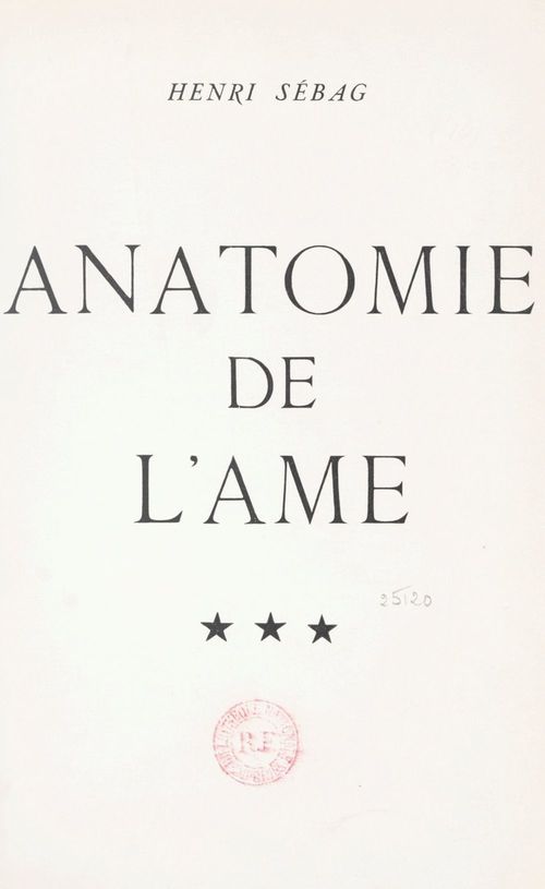 ebook cover of Anatomie de l'âme, essai de psych-esthétique ((2). Les lois de la beauté ou du rationnel, by Henri Sebag