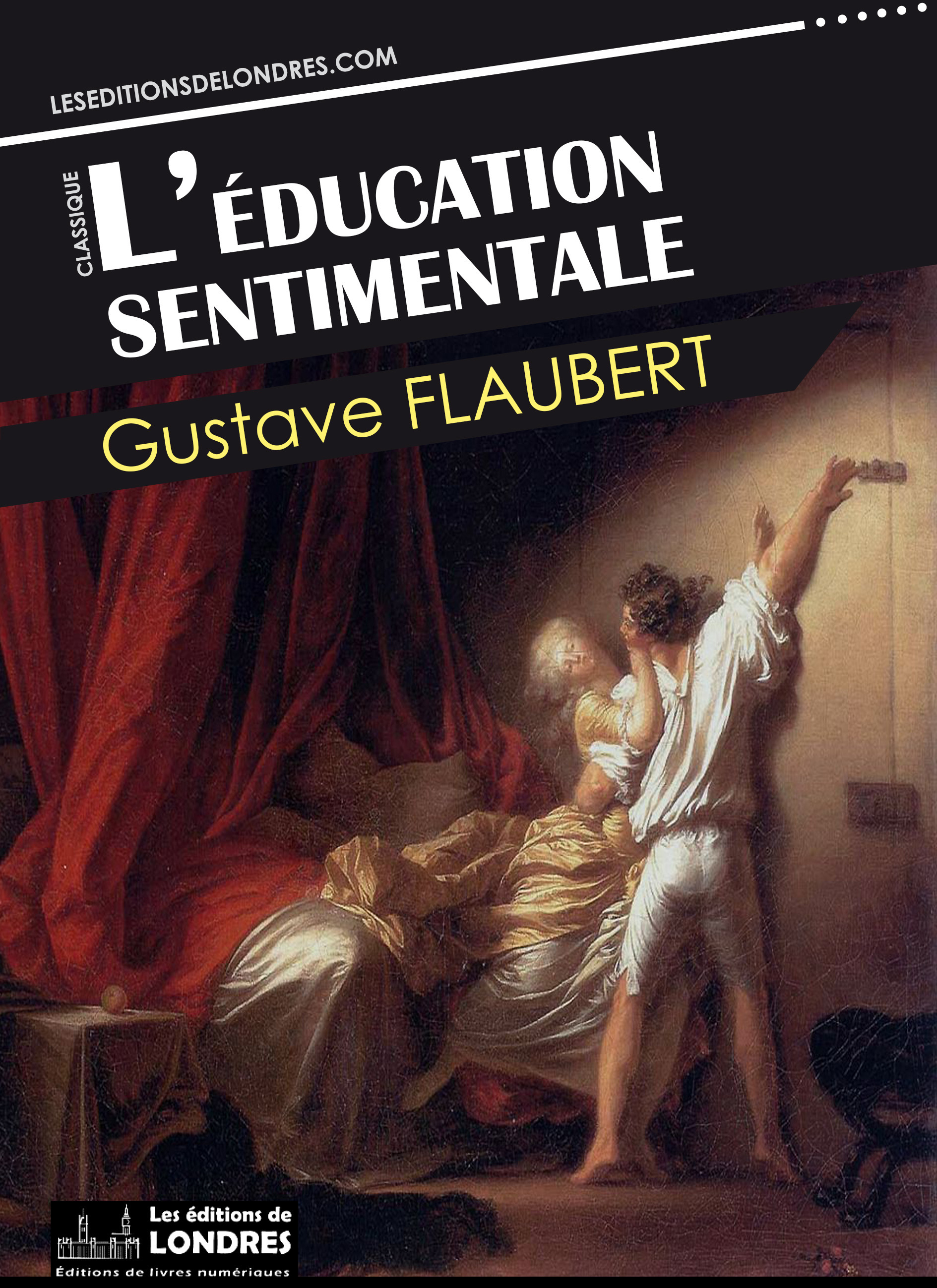 Couverture ebook de L'éducation sentimentale, de Gustave Flaubert