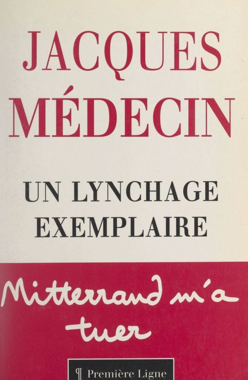 Couverture ebook de Un lynchage exemplaire, de Jacques Medecin