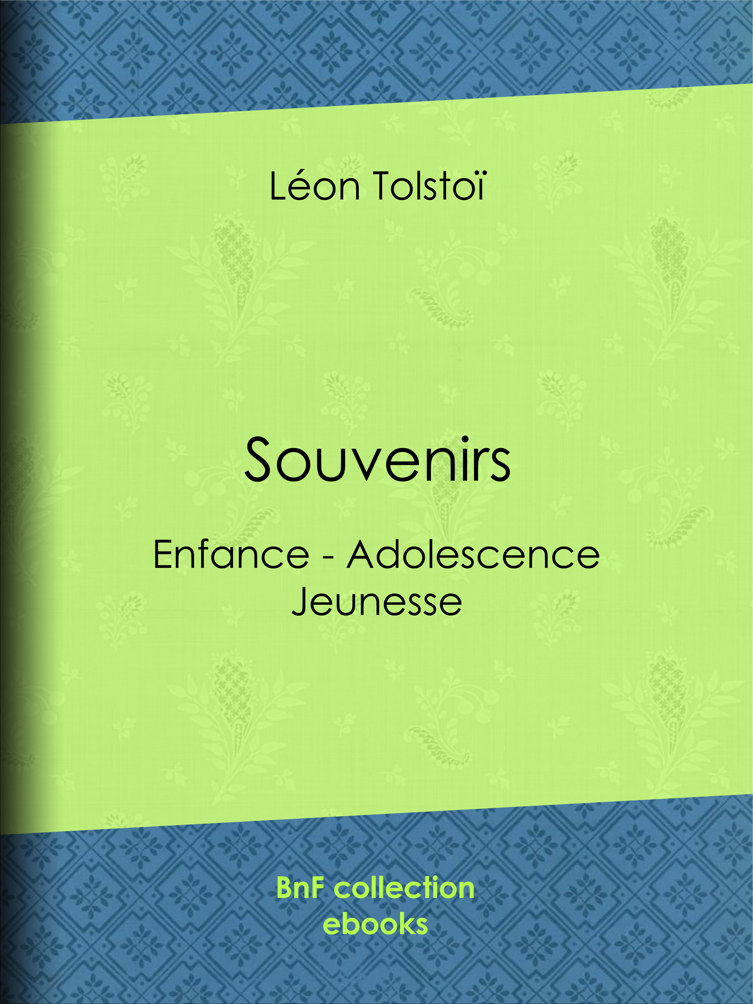 ebook cover of Souvenirs, by Léon Tolstoï