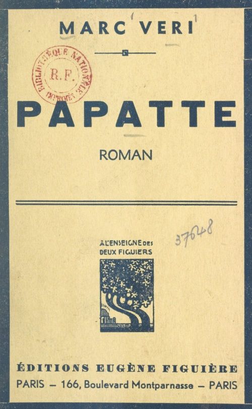Couverture ebook de Papatte, de Marc Veri