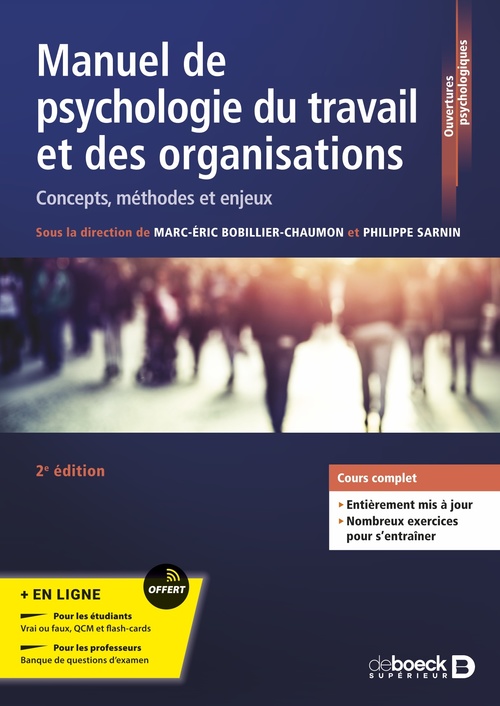 ebook cover of Manuel de psychologie du travail et des organisations : Série LMD, by Philippe Sarnin