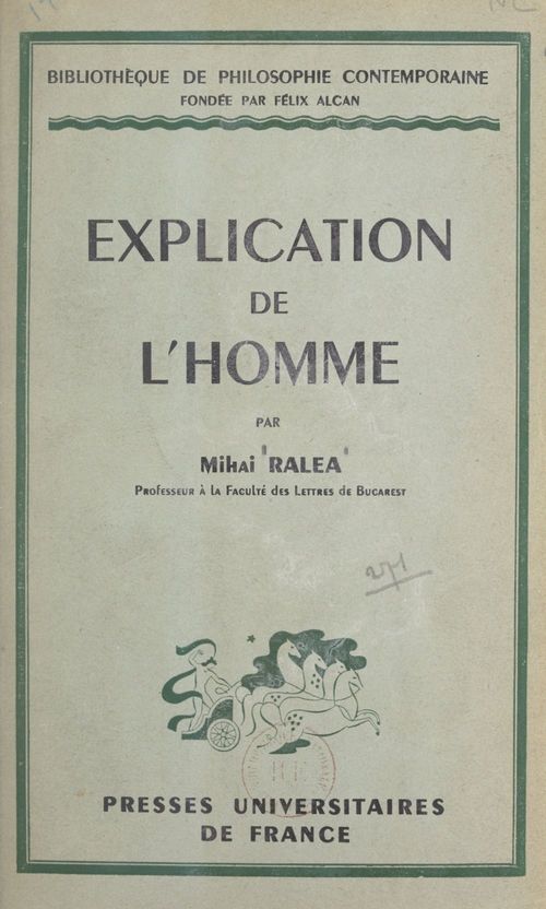 ebook cover of Explication de l'homme, by Mihai Ralea