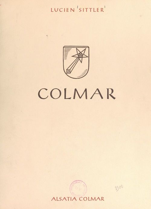 Couverture ebook de Colmar, de Lucien Sittler