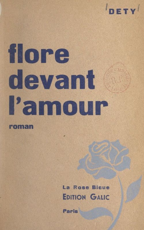 Couverture ebook de Flore devant l'amour, de Luc Dety