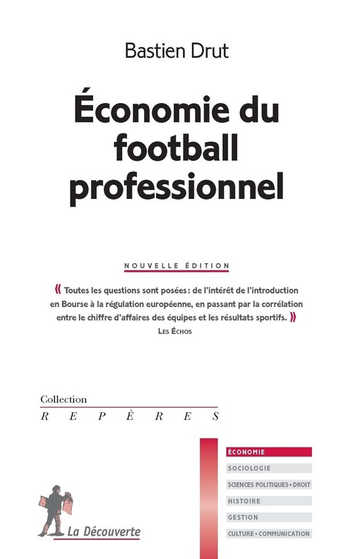Couverture ebook de Economie du football professionnel, de Bastien Drut