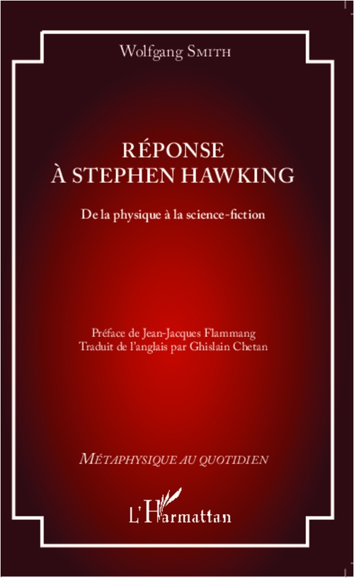 Couverture ebook de Réponse à Stephen Hawking, de Wolfgang Smith