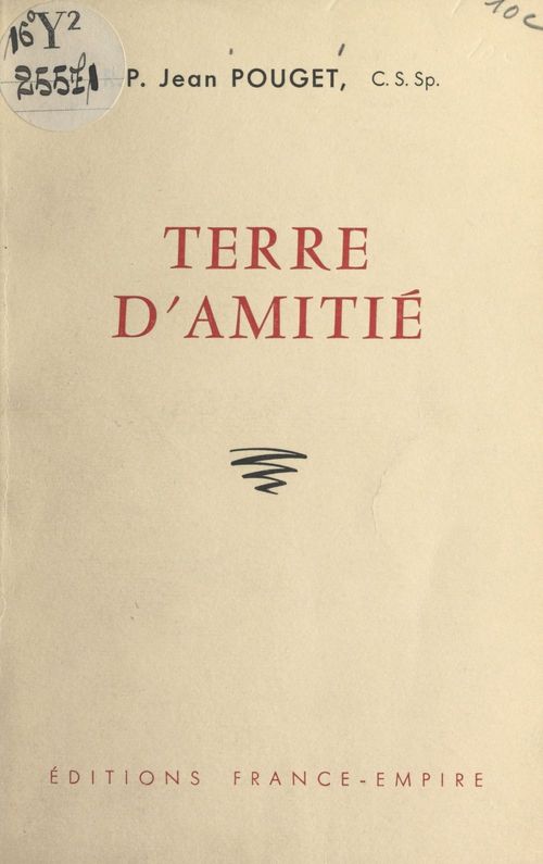 ebook cover of Terre d'amitié, by Jean Pouget
