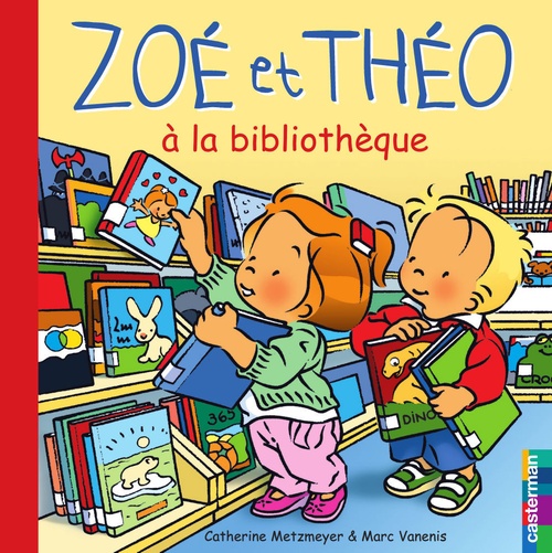 Couverture ebook de Zoé et Théo (Tome 28) - Zoé et Théo à la bibliothèque, de Metzmeyer/Vanenis