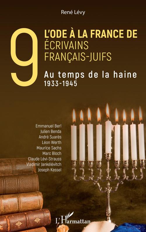 Couverture ebook de L'ode à la France de neuf écrivains français-juifs, de René Lévy