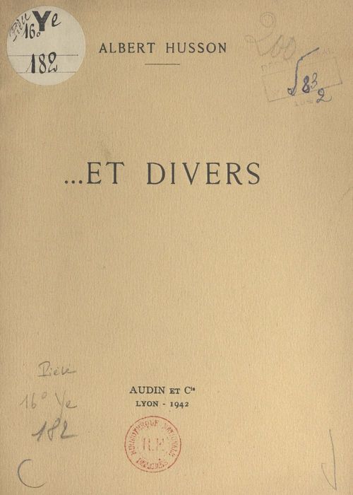 Couverture ebook de Et divers, de Albert Husson