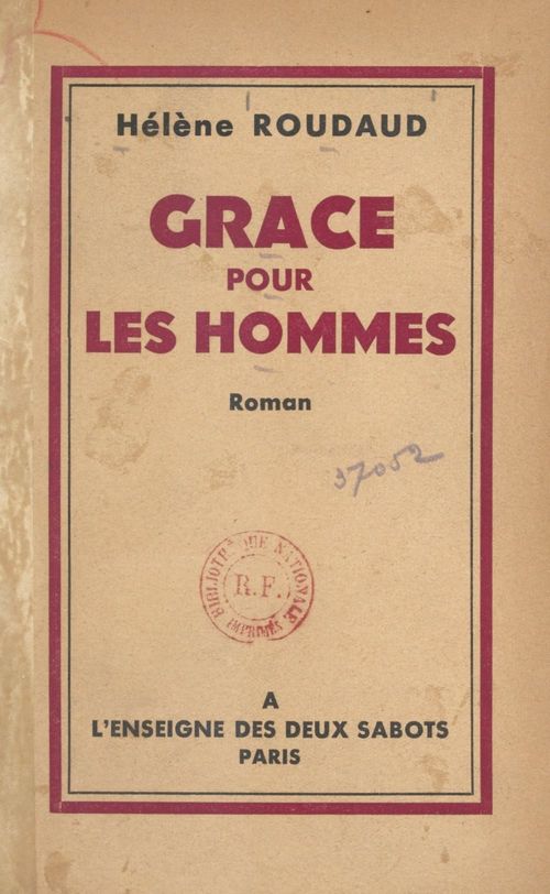 ebook cover of Grâce pour les hommes, by Helene Roudaud