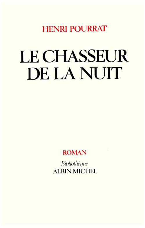 ebook cover of Le Chasseur de la nuit, by Henri Pourrat