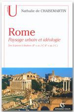 Couverture ebook de Rome. Paysage urbain et idéologie, de Nathalie de Chaisemartin