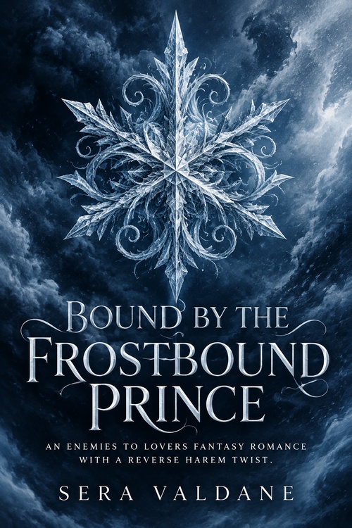Couverture ebook de Bound by the Frostbound Prince, de Sera Valdane
