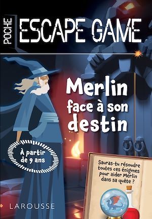 Couverture ebook de Escape de game de poche Junior - Merlin face à son destin, de Valérie Cluzel