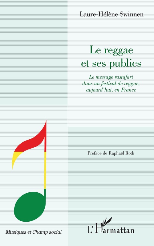 Couverture ebook de Le reggae et ses publics, de Swinnen Laure-Helene