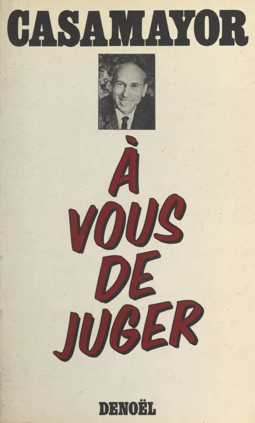 ebook cover of À vous de juger, by Casamayor