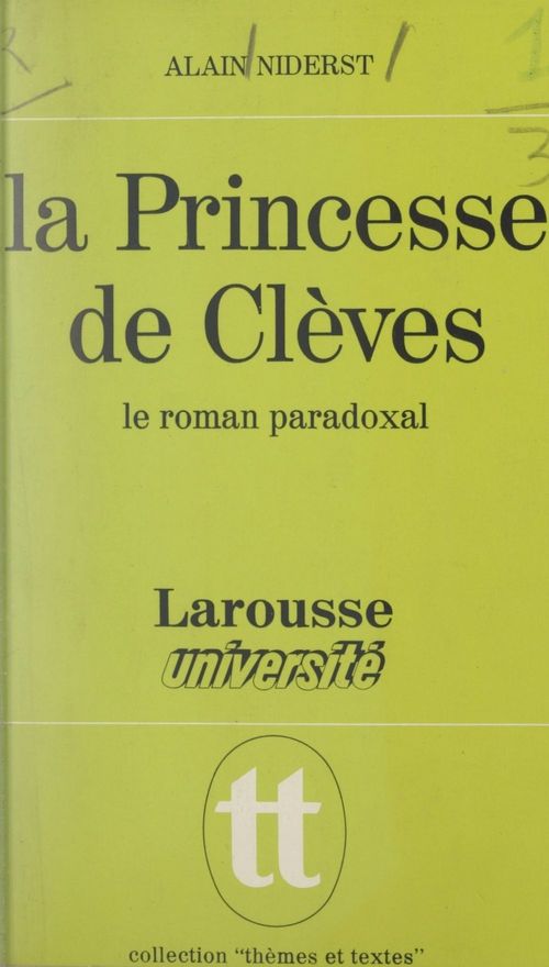 Couverture ebook de La Princesse de Clèves, de Alain Niderst