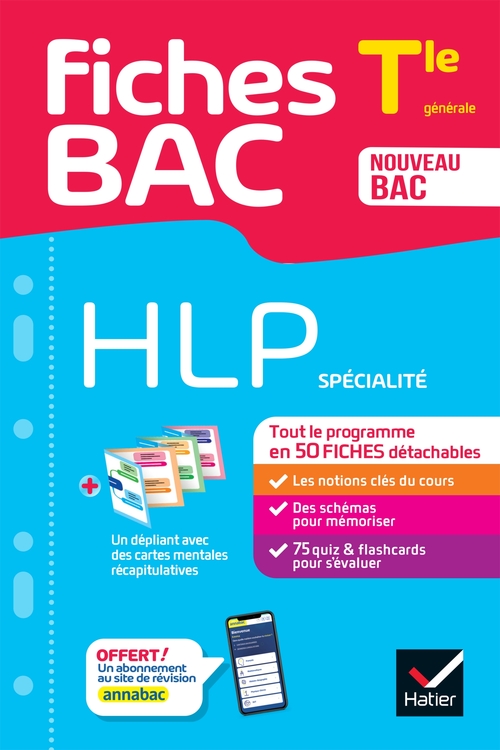 Couverture ebook de Fiches bac - HLP Tle (spécialité) - Bac 2027, de Fabien Lamouche, Swann Spies, Bérangère Touet