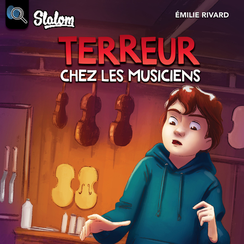 audiobook cover of Terreur chez les Musiciens, by Emilie Rivard