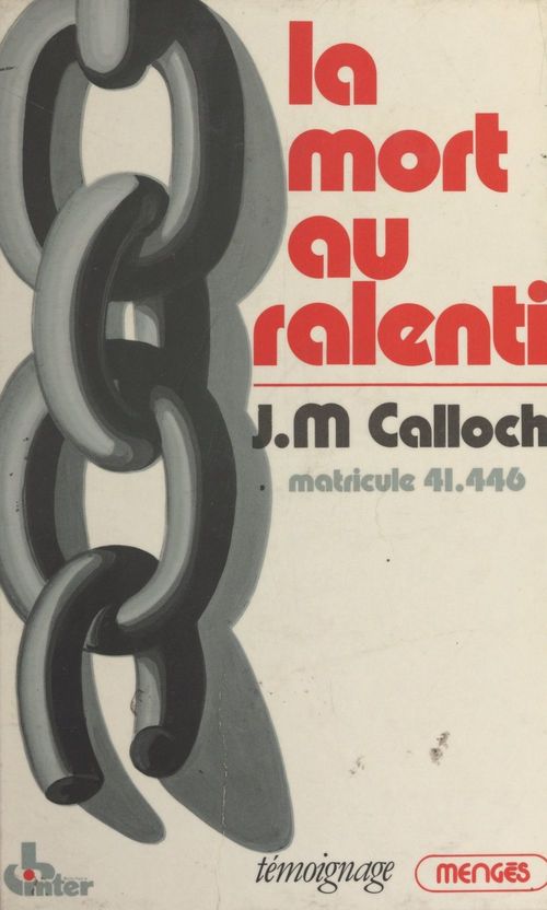 ebook cover of La mort au ralenti, by Jean-Marie Calloch
