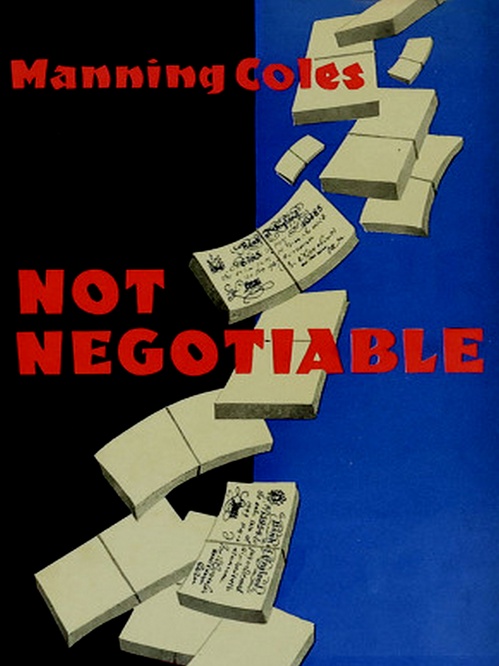 Couverture ebook de Not Negotiable, de Manning Coles