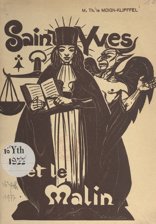 Couverture ebook de Saint Yves et le Malin, de Marie-Thérèse Le Moign-Klipffel