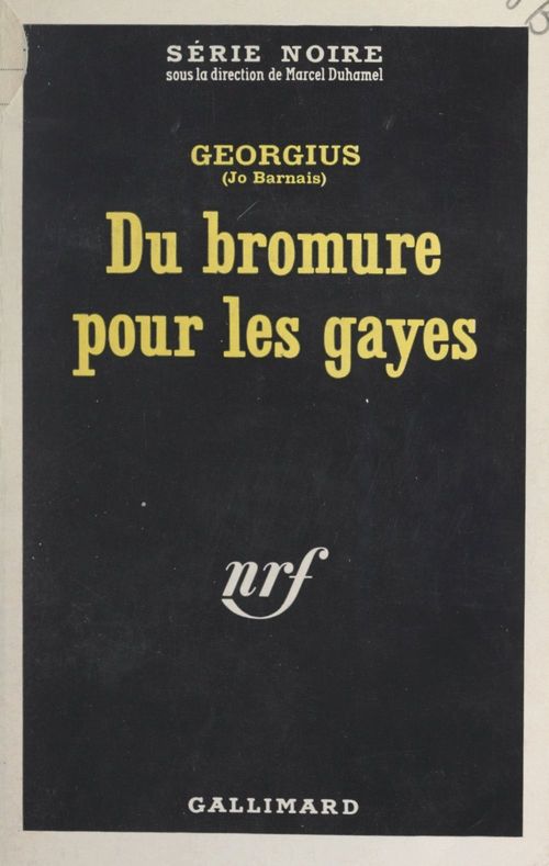 Couverture ebook de Du bromure pour les gayes, de Jo Barnais, Georgius