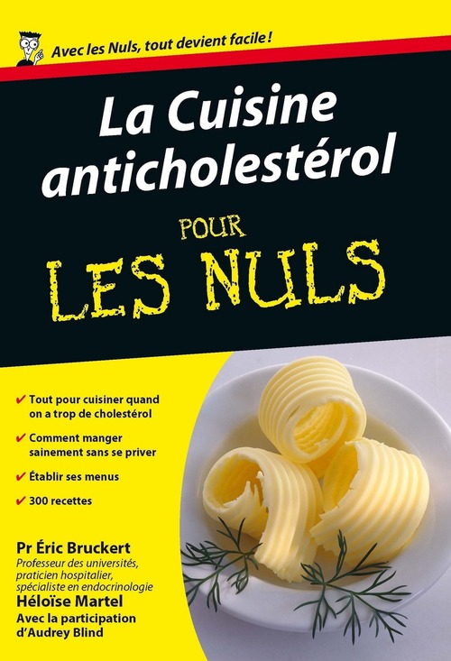Couverture ebook de La cuisine anticholestérole poche pour les nuls, de Héloïse Martel, Éric Bruckert, Audrey Blind