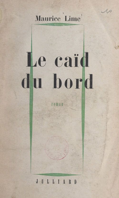 Couverture ebook de Le caïd du bord, de Maurice Lime