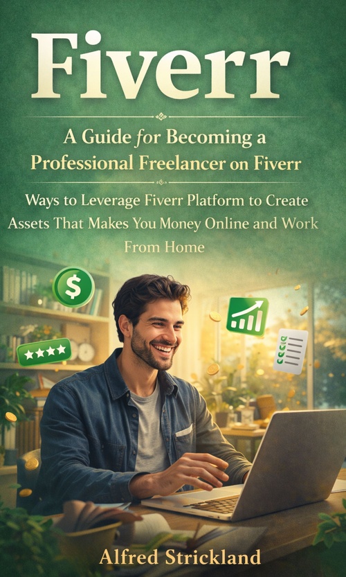 ebook cover of Fiverr: A Guide for Becoming a Professional Freelancer on Fiverr, by Alfred Strickland