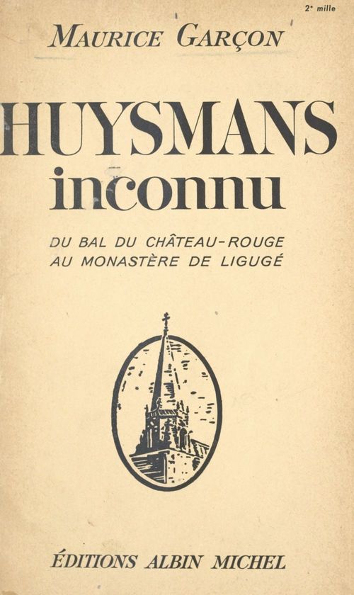 Couverture ebook de Huysmans inconnu, de Maurice Garçon
