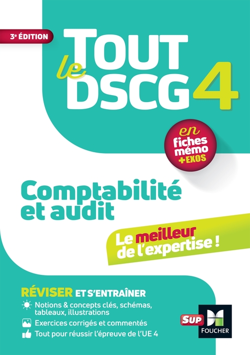 Couverture ebook de Tout le DSCG 4 - Comptabilité et Audit - Révision et entraînement, de Alain Burlaud, Frédérique Carré, Valérie Keller, Sébastien Paugam, Pierre Astolfi