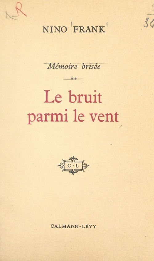 Couverture ebook de Mémoire brisée (2), de Nino Frank