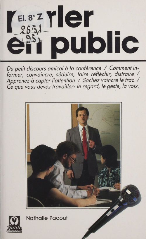 Couverture ebook de Parler en public, de Pacout-N