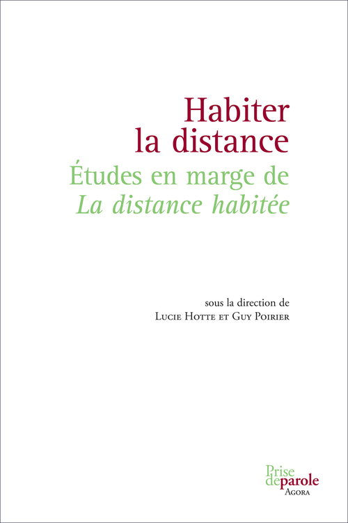 ebook cover of Habiter la distance, by Hotte Lucie