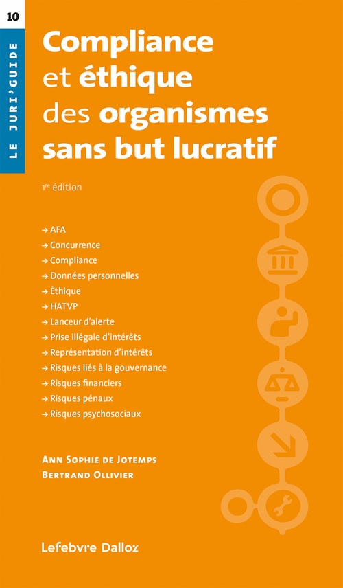 Couverture ebook de Compliance et éthique des organismes sans but lucratif, de Ann sophie de Jotemps, Bertrand Ollivier