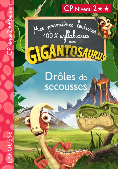 ebook cover of GIGANTOSAURUS - Premières lectures - CP niv 2 - Drôles de secousses !, by Madame Aurélia Onyszko-Leclaire