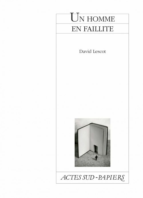 Couverture ebook de Un homme en faillite, de David Lescot